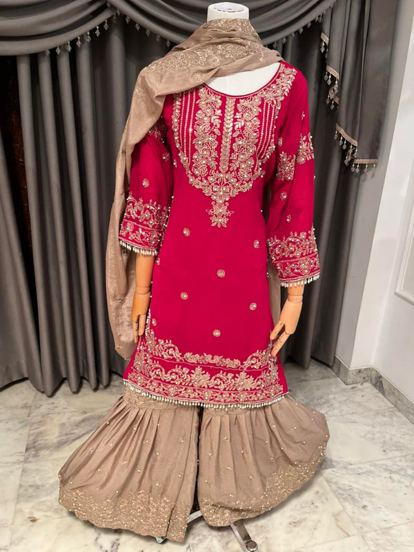 Hot Pink *Viral* Gharara Set