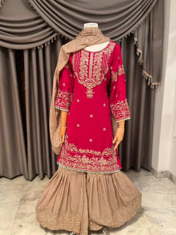 Hot Pink *Viral* Gharara Set