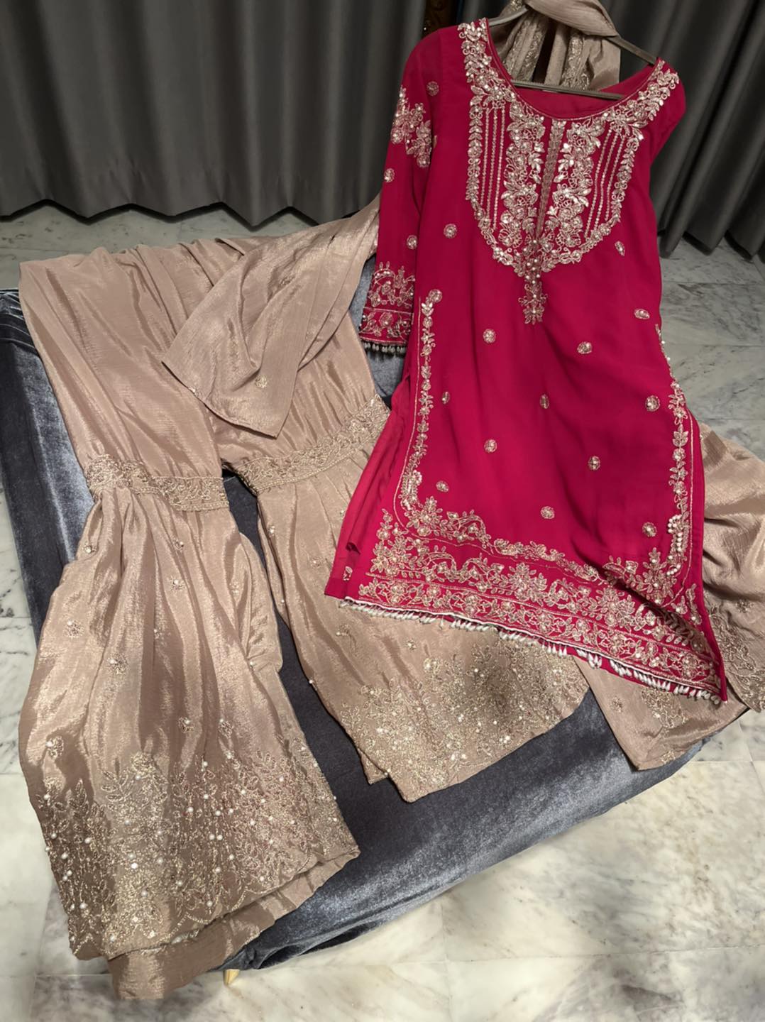 Hot Pink *Viral* Gharara Set
